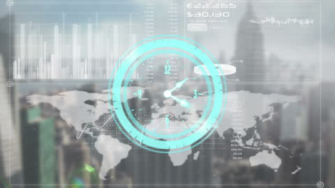 Abstract Visualization of Data Analytics and Time Management