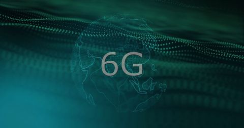 Futuristic 6G Technology Concept with Digital Globe Background - Download Free Stock Images Pikwizard.com