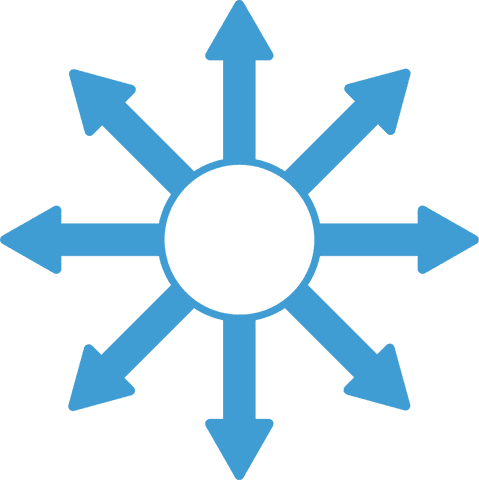 Blue Arrow Icon Symbolizing Diverse Directions on Transparent Background - Download Free Stock Videos Pikwizard.com