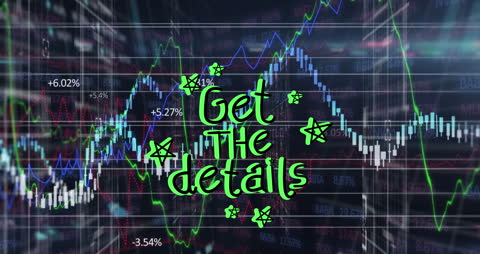 Dynamic Financial Trends with Decorative Animated Text