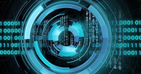 Digital Scope Scanning with Binary Data. - Download Free Stock Images Pikwizard.com