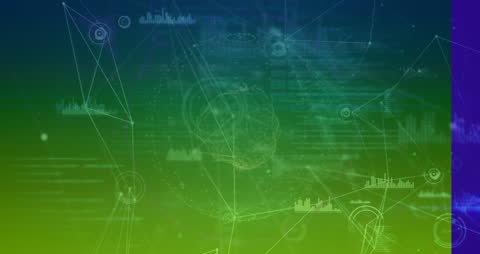 Digital Interface with Network Connections and Data Visualizations