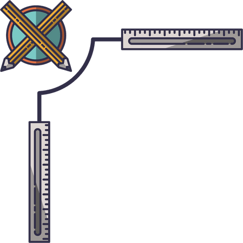 transparent ruler and pencil math symbol design vector png - Download Free Stock Videos Pikwizard.com