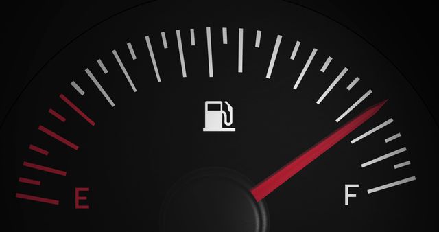 Fuel Gauge Showing Full in Vehicle Dashboard - Download Free Stock Images Pikwizard.com