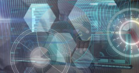 Holographic Financial Data Digital Overlay - Download Free Stock Images Pikwizard.com