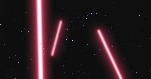 Falling Snow and Neon Lines on Black Cosmic Background - Download Free Stock Images Pikwizard.com