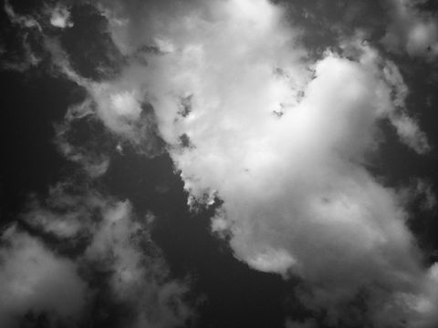 Dramatic Black and White Cloudscape