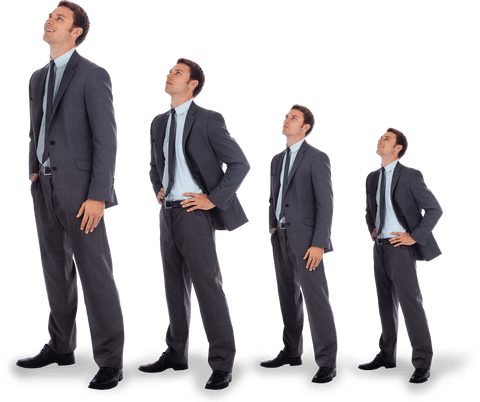 transparent group of businessmen each gradually decreasing in height - Download Free Stock Videos Pikwizard.com
