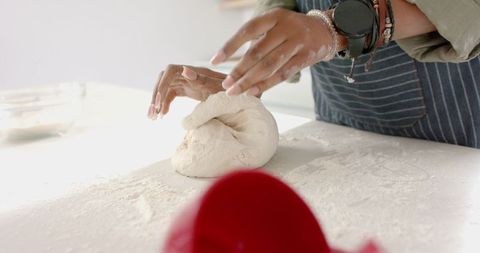 Kneading Dough for Fresh Baking and Homemade Recipes - Download Free Stock Images Pikwizard.com