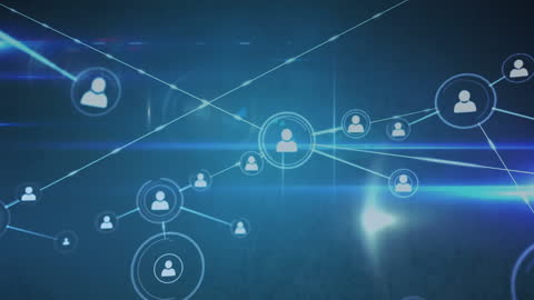 Digital Networking Technology Background with Global Connections