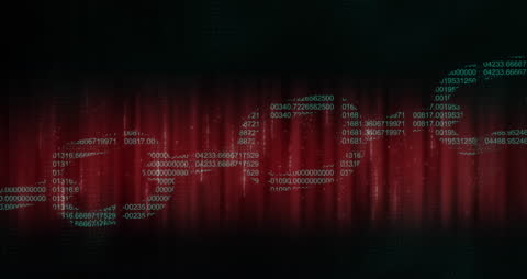 Cybersecurity Concept with Digital Security Chain and Data