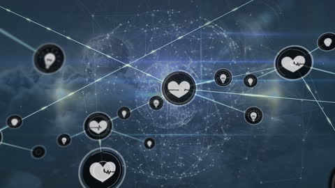 Digital Heartbeat Network Encircling Global Virtual Sphere