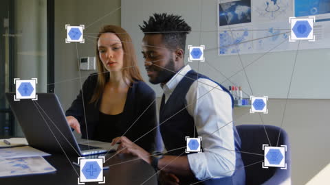 Diverse Colleagues Analyzing Digital Strategy