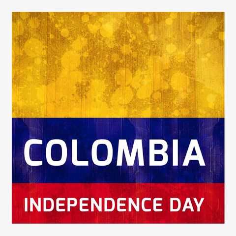 colombia independence day flag celebration - Download Free Stock Templates Pikwizard.com