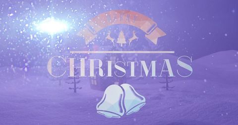 Festive Merry Christmas Design With Holiday Symbols