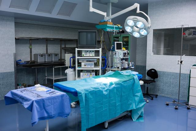 Interior view of operating room in hospital