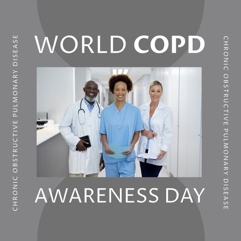World COPD Awareness Day with Diverse Medical Team