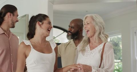 Family Reunion Celebrating Joyful Gathering Indoors