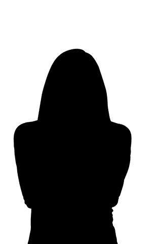 Silhouette of sportswoman on transparent background for dynamic designs