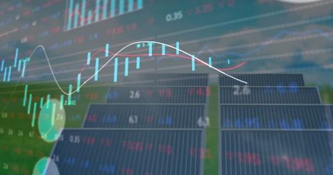 Solar Energy Economics with Financial Data Illustration - Download Free Stock Images Pikwizard.com