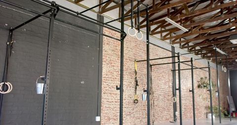 Fitness studio empty extension olympic rings pull-up structure