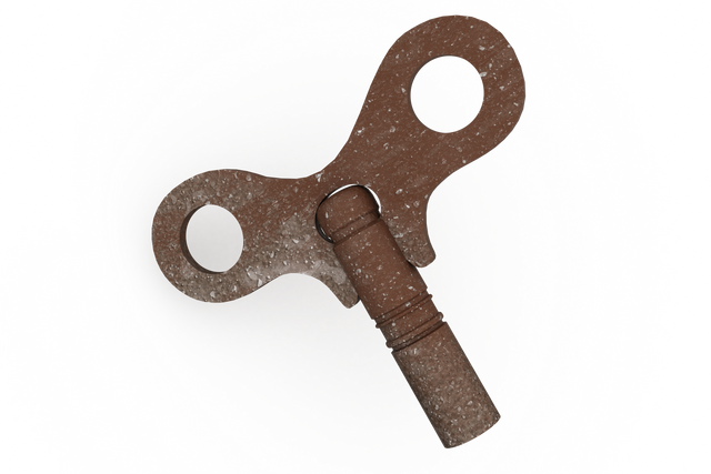 Brown Antique Winding Key Transparent Background Rustic Mechanism Decor - Download Free Stock Videos Pikwizard.com