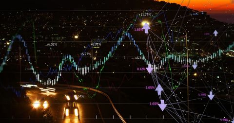 financial growth and analysis amid urban commuting - Download Free Stock Images Pikwizard.com