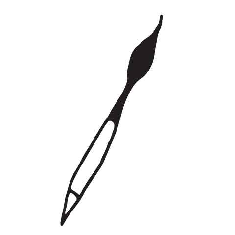 black paintbrush icon on transparent background - Download Free Stock Videos Pikwizard.com