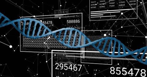 Digital DNA Strand Representing Bioinformatics and Genetic Data - Download Free Stock Images Pikwizard.com