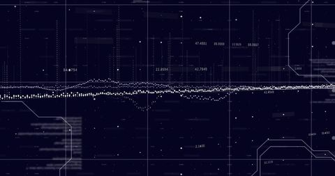 Abstract Financial Data Visualization on Dark Digital Grid - Download Free Stock Images Pikwizard.com