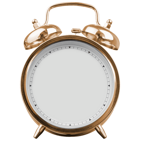 transparent classic brown alarm clock without hands - Download Free Stock Videos Pikwizard.com