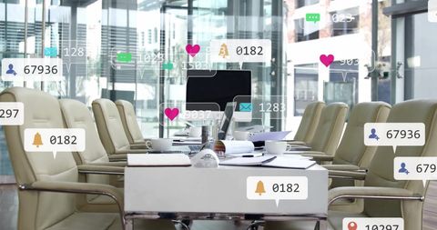 Social Media Notifications in Modern Office Environment