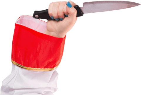 transparent hand of woman chef holding kitchen knife - Download Free Stock Videos Pikwizard.com