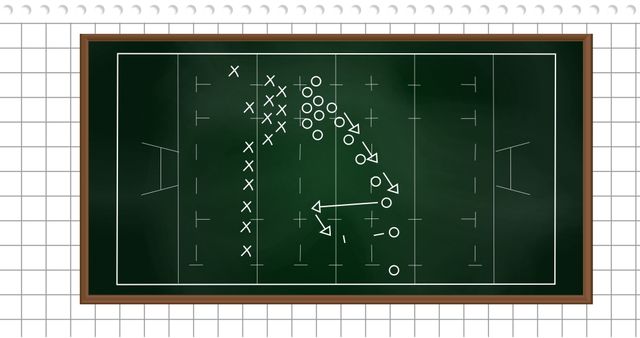 Football Strategy Game Plan on Blackboard - Download Free Stock Images Pikwizard.com