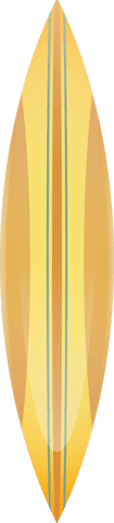 Orange Surfboard on Transparent Background for Swimming Designs - Download Free Stock Videos Pikwizard.com