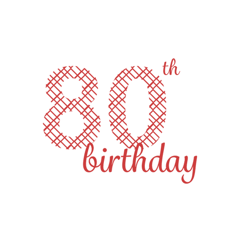 80th Birthday Celebration Text on Transparent Background - Download Free Stock Videos Pikwizard.com