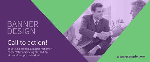 Professional Banner Design with Businessmen Handshake - Download Free Stock Templates Pikwizard.com