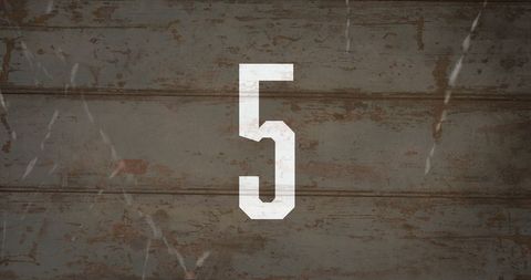 Rustic Number Five on Weathered Wooden Background - Download Free Stock Images Pikwizard.com