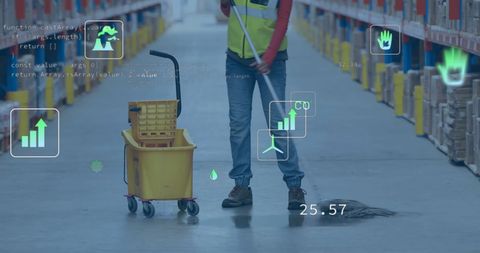Sustainability Concept with Ecological Data in Warehouse - Download Free Stock Images Pikwizard.com