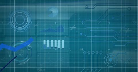 Futuristic Digital Interface with Graphs and Minimalistic Charts - Download Free Stock Images Pikwizard.com