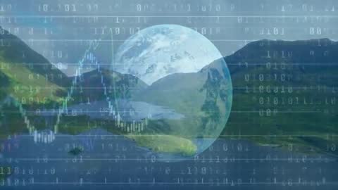 Digital Financial World with Overlapping Binary Code and Graphs
