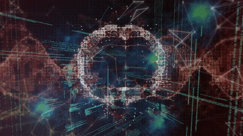 Futuristic Digital Global Network and Cyber Interface