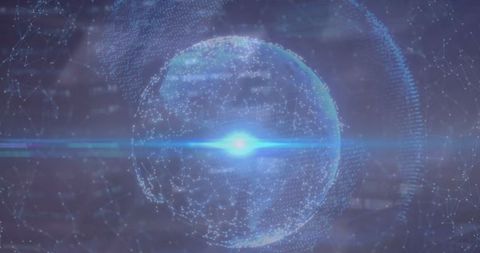 Floating Holographic Sphere with Connecting Nodes in Virtual Display - Download Free Stock Images Pikwizard.com