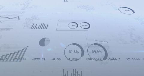 abstract financial data and graphs on grey background - Download Free Stock Images Pikwizard.com