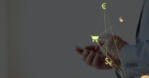 entrepreneur networking with digital currency on smartphone - Download Free Stock Images Pikwizard.com