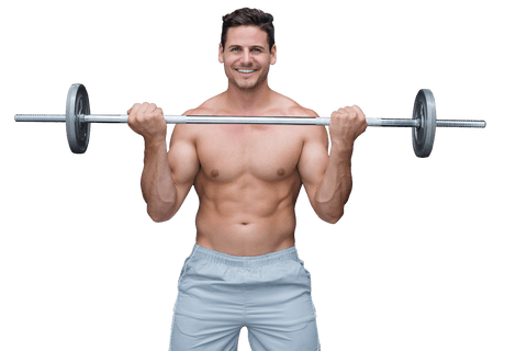 caucasian man lifting barbell on transparent background - Download Free Stock Videos Pikwizard.com