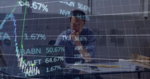 engineer analyzing stock market data on laptop in office - Download Free Stock Images Pikwizard.com