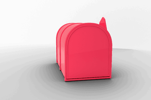 big red mailbox on transparent background vector illustration - Download Free Stock Videos Pikwizard.com