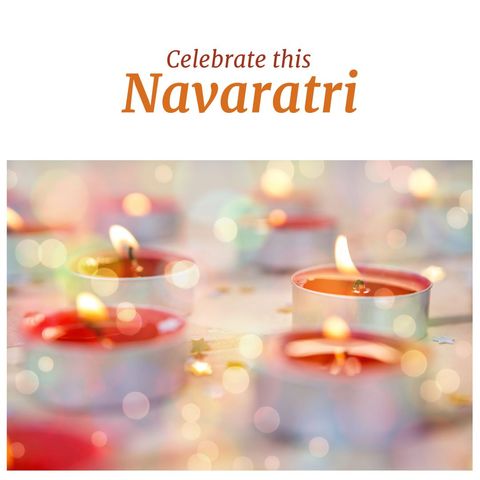 Navaratri Candlelight Celebration with Festive Atmosphere - Download Free Stock Templates Pikwizard.com