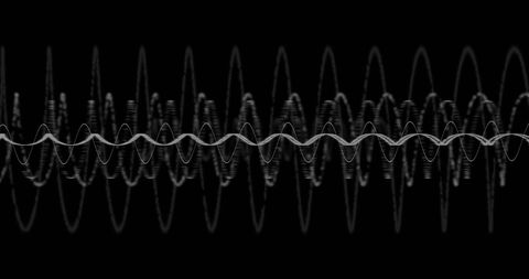 Digital Wave Patterns on Black Background - Download Free Stock Images Pikwizard.com